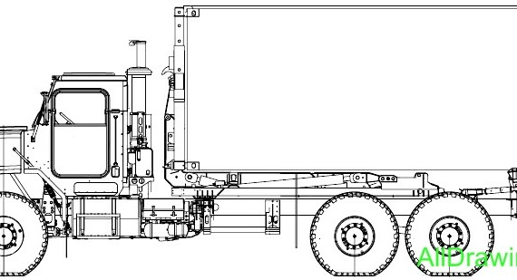 Oshkosh LHS 9ton 6x6 2006 truck drawings (figures)